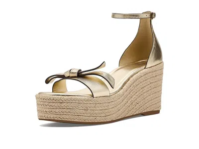 Kate Spade Loop Espadrille Wedge Sandals In Gold