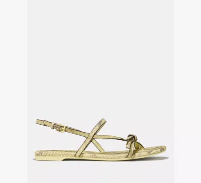 Kate Spade New York Loop Metallic Ankle Strap Sandal In Gold