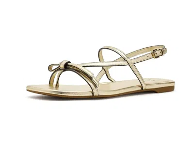 Kate Spade New York Loop Metallic Ankle Strap Sandal In Gold