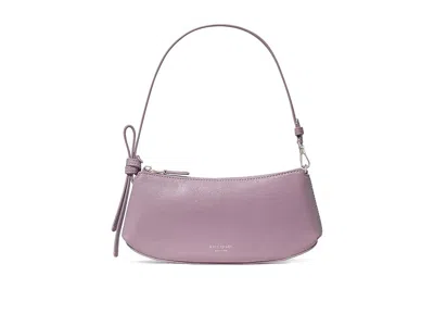 Kate Spade Loop Glazed Leather Pochette Wallet Handbags Market Purple: One Size