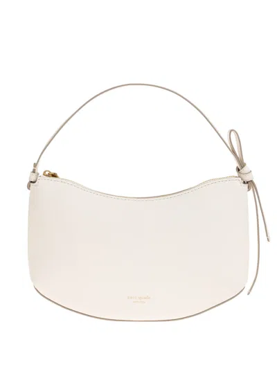 Kate Spade Loop Logo-print Shoulder Bag In White