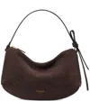Kate Spade Loop Medium Suede Shoulder Bag In Brown