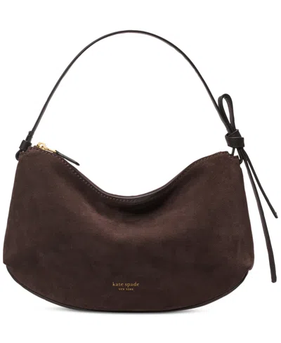 Kate Spade Loop Medium Suede Shoulder Bag In Brown