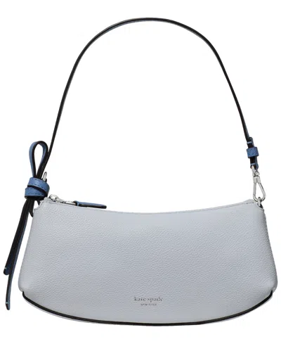 Kate Spade Loop Pebbled Leather Slim Pochette Bag In Pale Sapphire