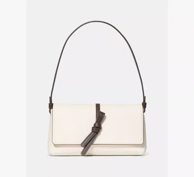 Kate Spade Loop Small Flap Shoulder Bag In Beige