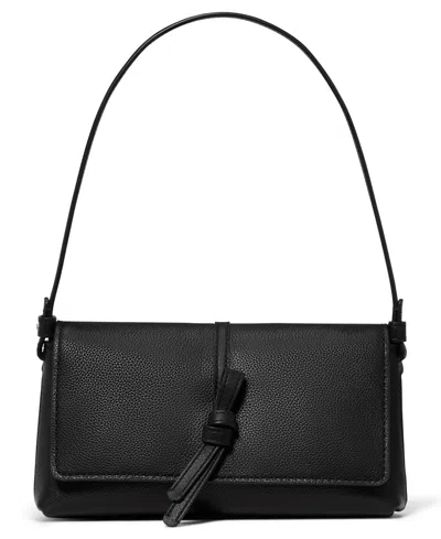 Kate Spade Loop Small Leather Shoulder Handbag In Black