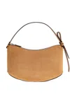 Kate Spade Loop Suede Knotted-strap Shoulder Bag In Brown
