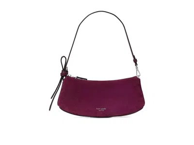 Kate Spade Loop Suede Pochette Wallet Handbags Purple Agate: One Size