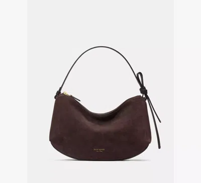 Kate Spade Loop Suede Shoulder Bag In Brown