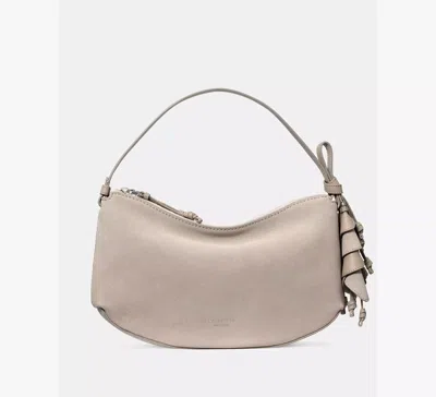 Kate Spade Loop Suede Shoulder Bag In Neutral