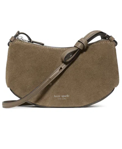 Kate Spade Loop Suede Small Crossbody Handbag In Brown