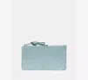Kate Spade Loop Suede Zip Card Case In Blue