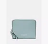 Kate Spade Loop Zip Around Wallet In Blue