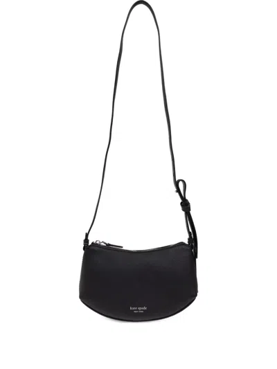 Kate Spade Loop Zip-leather Crossbody Bag In Black