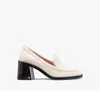 Kate Spade Lori Heeled Loafers In Cream