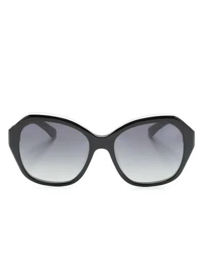 Kate Spade Lottie Oversize-frame Sunglasses In Black