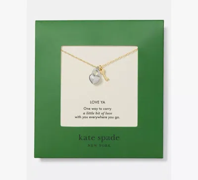 Kate Spade Love Ya Carded Pendant In Yellow