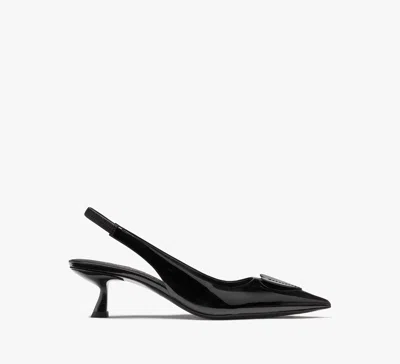 Kate Spade Lover Slingback Kitten Heel Pumps In Black
