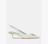 Kate Spade Lover Slingback Kitten Heel In White
