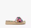 Kate Spade Lucie Espadrille Platform Slide Sandal In Orchid Bloom