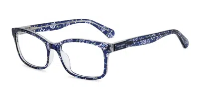 Kate Spade Lucyann 4/g Asian Fit 6qs Women's Glasses Blue Size 52 - Free Lenses - Blue Light Block Available In Gray