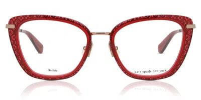 Kate Spade Madeira/g C9a Women's Glasses Red Size 51 - Free Lenses - Blue Light Block Available