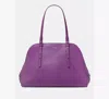 Kate Spade New York Do It All Pebble Leather Maise Carryall Tote In Purple
