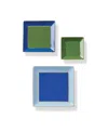 Kate Spade Make It Pop 3-piece Tray Set In Blue