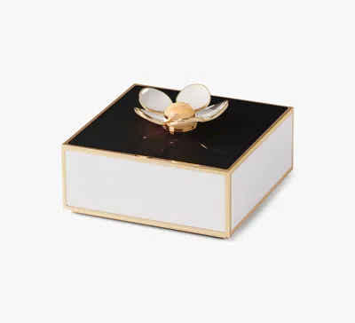 Kate Spade Make It Pop Floral Jewelry Box In Black