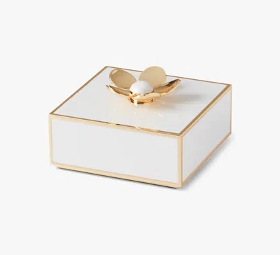 Kate Spade Make It Pop Floral Jewelry Box In Gold