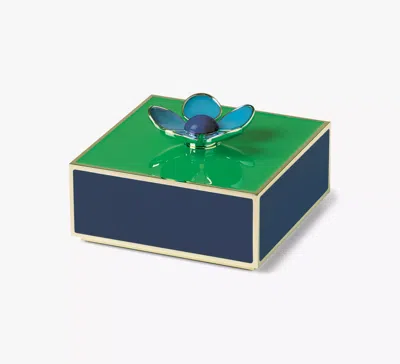 Kate Spade Make It Pop Floral Jewelry Box In Green