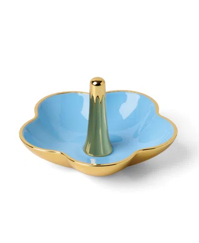 Kate Spade Make It Pop Metal Ring Dish In Blue