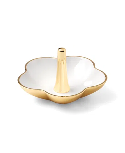 Kate Spade Make It Pop Metal Ring Dish In Gold