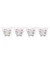Kate Spade Make Merry Stemless Martini Glasses, Set Of 4 In Multi