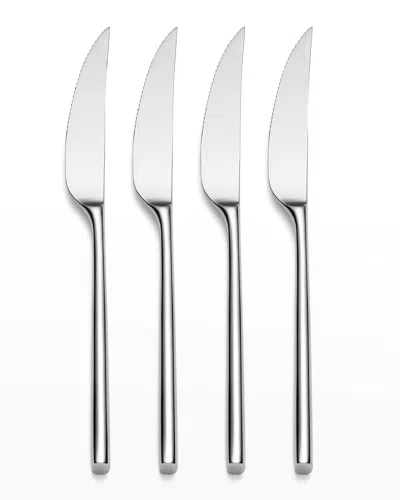 Kate Spade Malmo 4-piece Steak Knife Set In Metallic