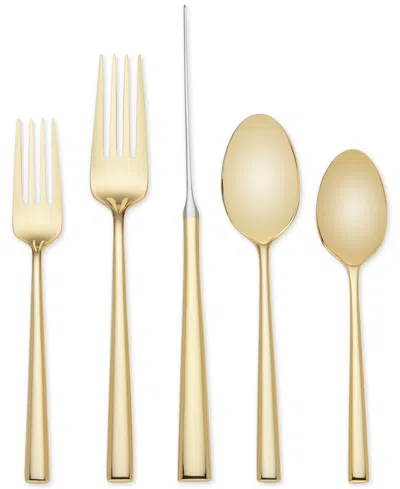 Kate Spade Malmo Gold 20-pc Flatware Set, Service For 4 In Gold Plated