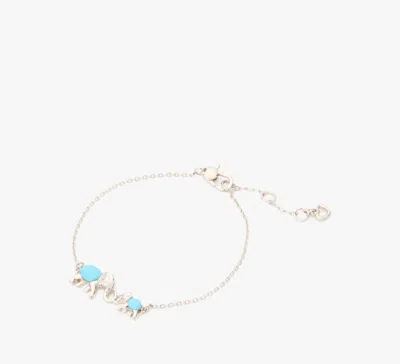 Kate Spade Mama Elephant Bracelet In Clear/silver