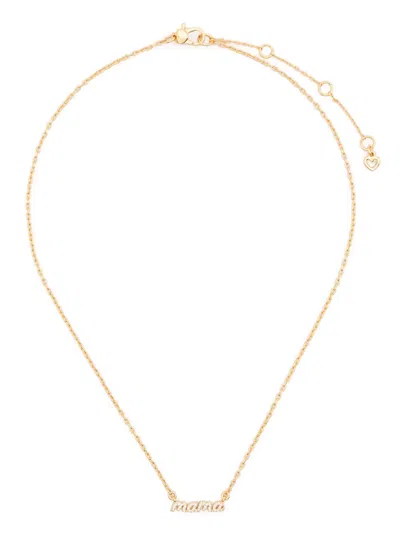 Kate Spade Mama Necklace In Gold
