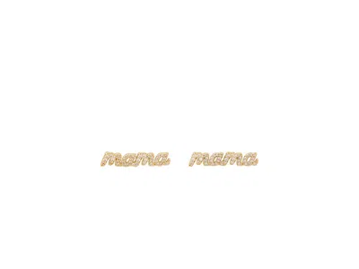 Kate Spade Mama Pave Studs In Gold