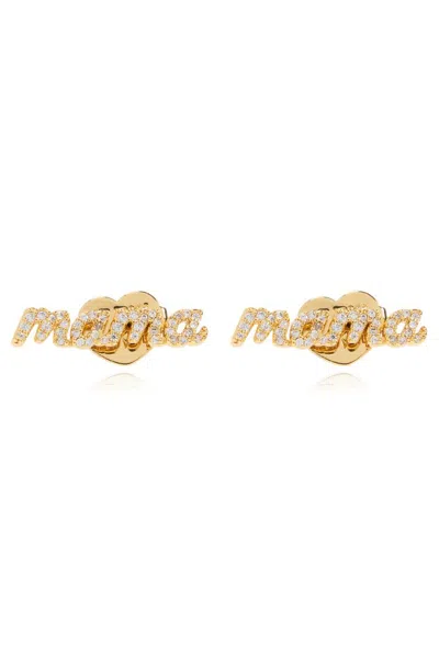 Kate Spade Mama Earrings In Gold