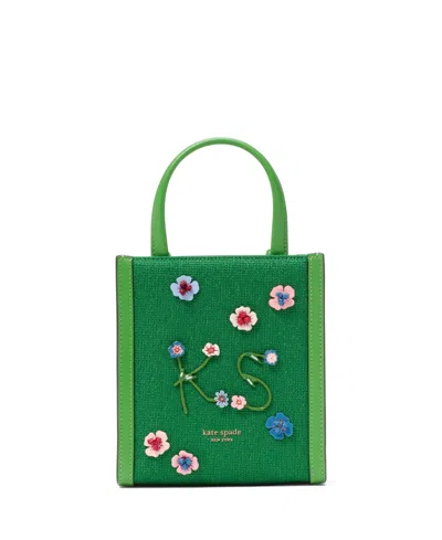 Kate Spade Manhattan Floral Mini Tote Bag In Watercress Multi