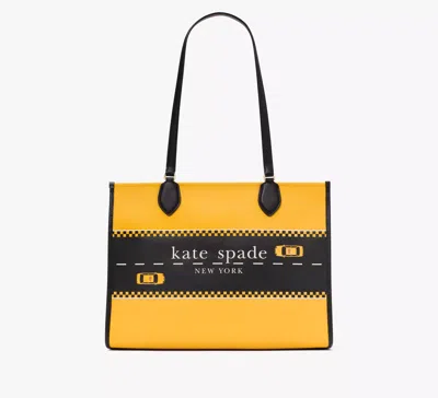Kate Spade Manhattan Taxi Large Market Tote In Yellow