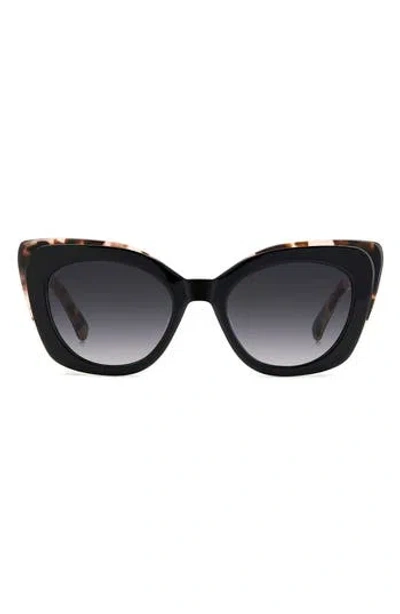 Kate Spade Marigolds 51mm Gradient Cat Eye Sunglasses In Red