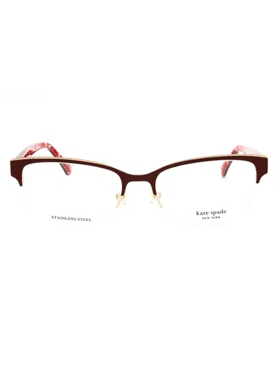 Kate Spade Marjorie Cat Eye Women's Eyeglasses In Burgundy