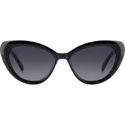 Kate Spade Marlah's 53mm Gradient Cat Eye Sunglasses In Black