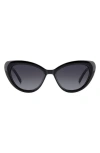 Kate Spade Marlah's 53mm Gradient Cat Eye Sunglasses In Black