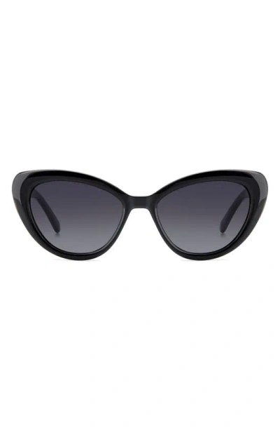 Kate Spade Marlah's 53mm Gradient Cat Eye Sunglasses In Black