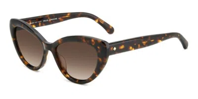 Kate Spade Marlah/s 086/ha Women's Sunglasses Tortoiseshell Size 53 In Brown