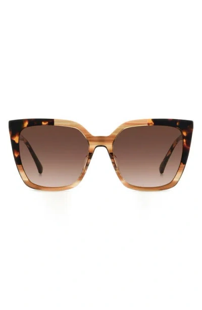 Kate Spade Marlowe 55mm Gradient Square Sunglasses In Brown