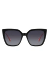 Kate Spade Marlowe 55mm Gradient Square Sunglasses In Black